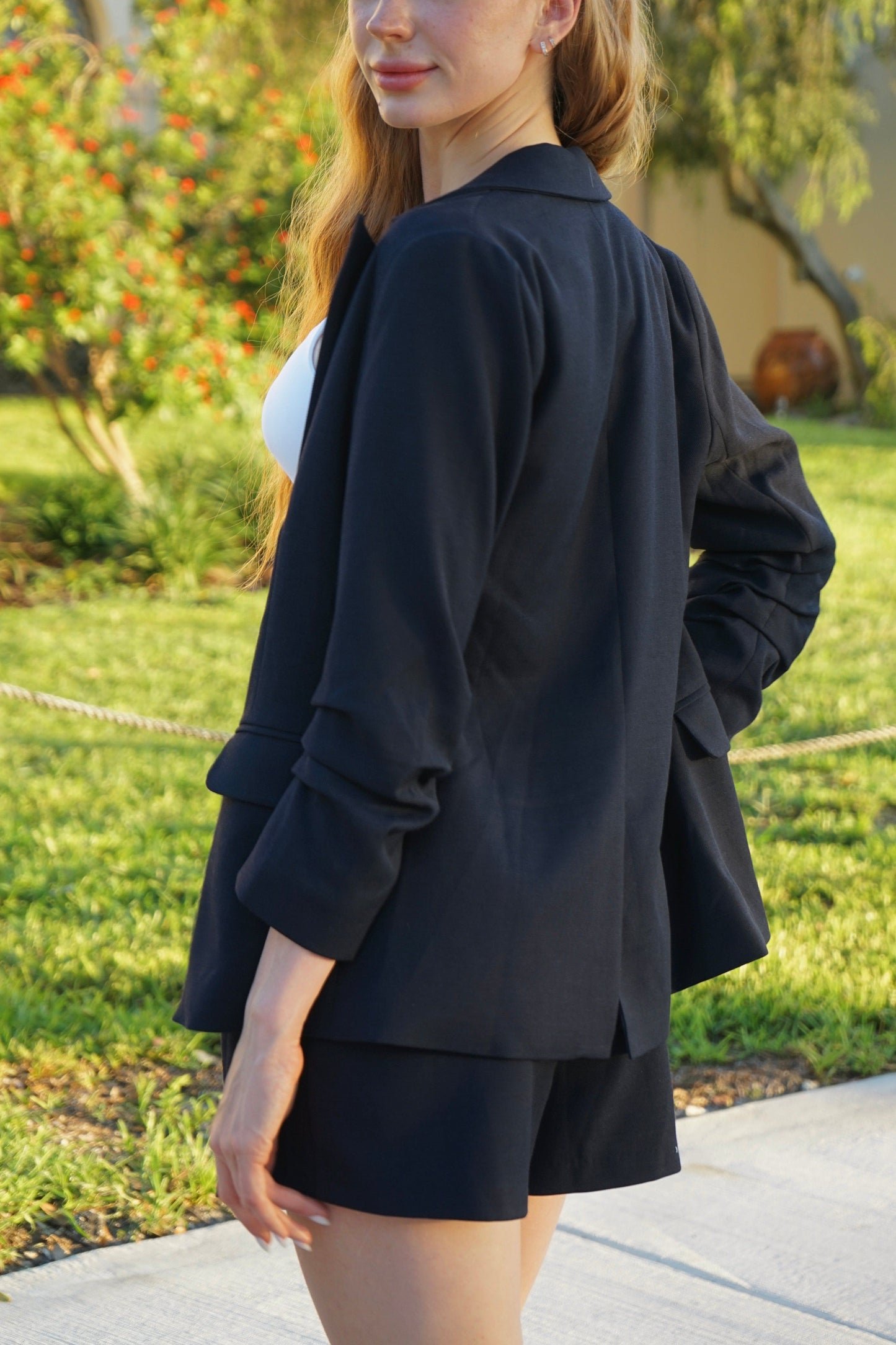 Veronica Gold Button Blazer