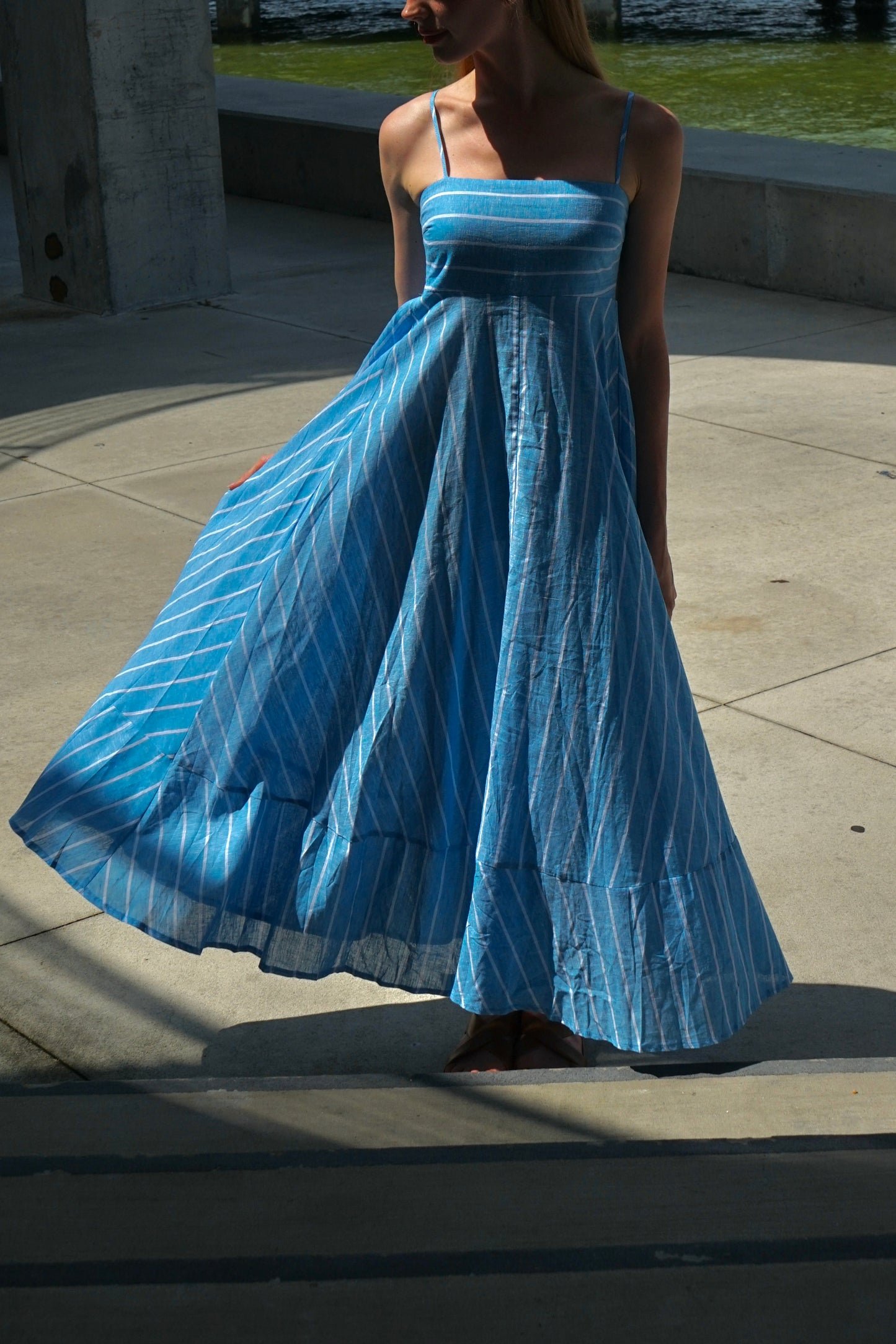 Linen Italian Stripe Dress