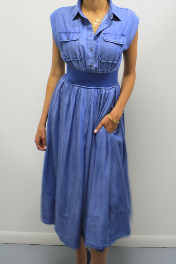 Chambray Charm Dress