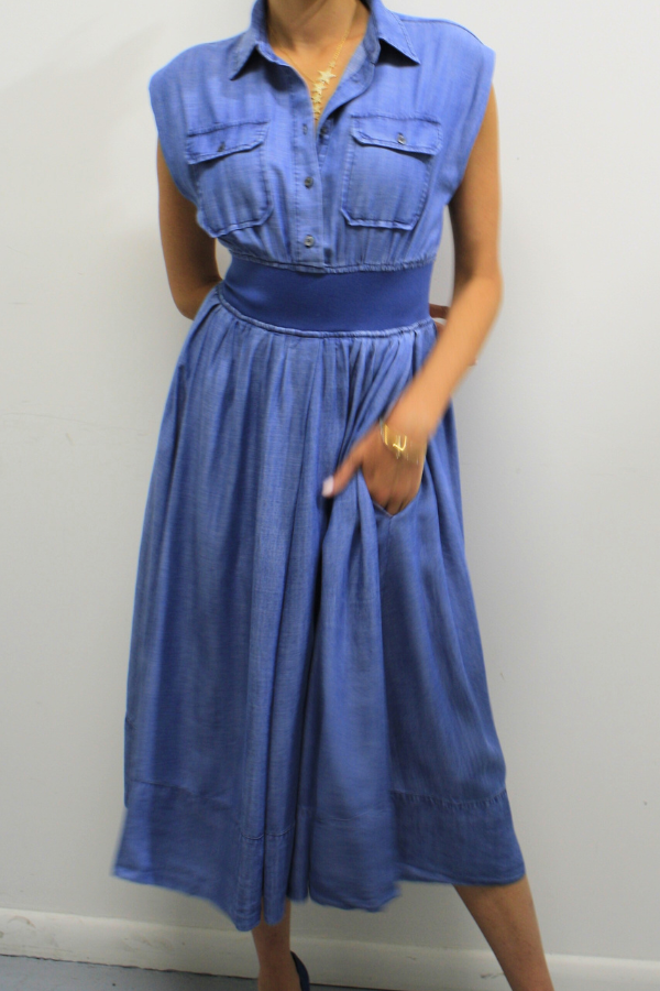 Chambray Charm Dress