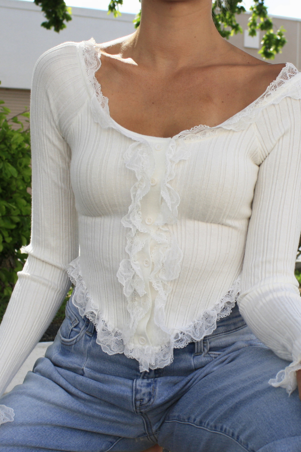 NYC Lace Long Sleeve Cami