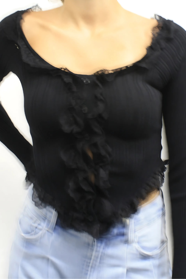 NYC Lace Long Sleeve Cami