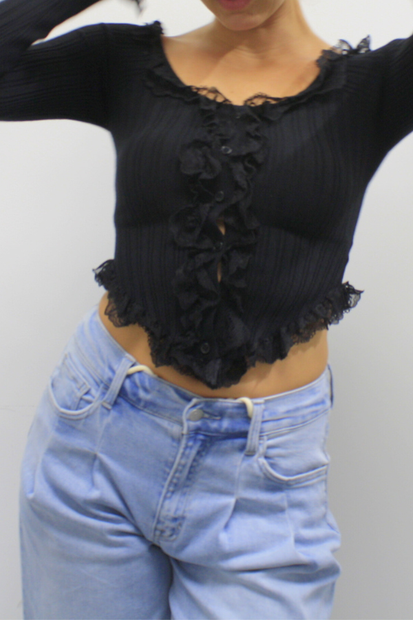 NYC Lace Long Sleeve Cami