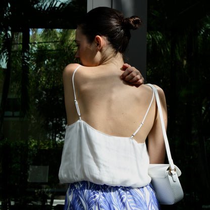 Mystra Silk Crop Top