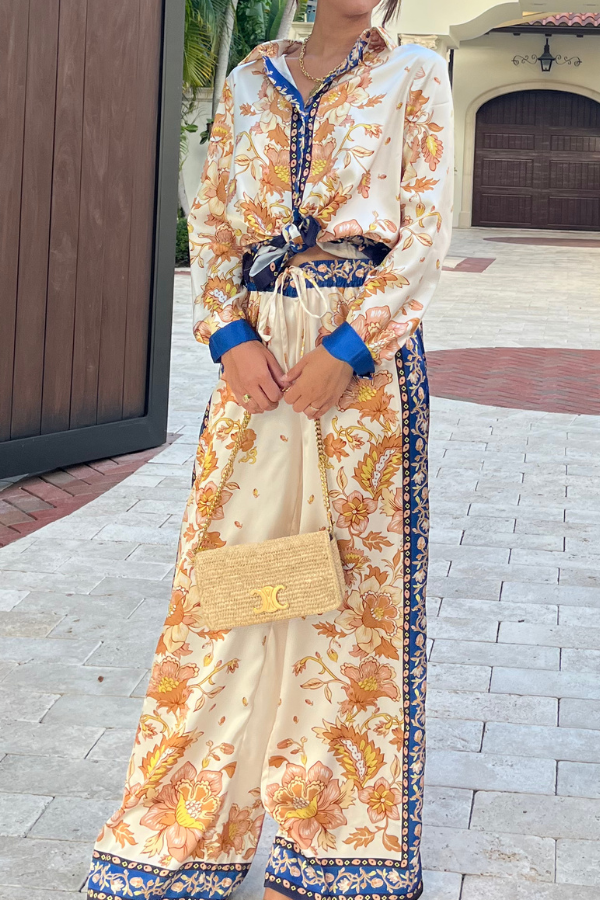 Sunset Luxe Button-Up Shirt