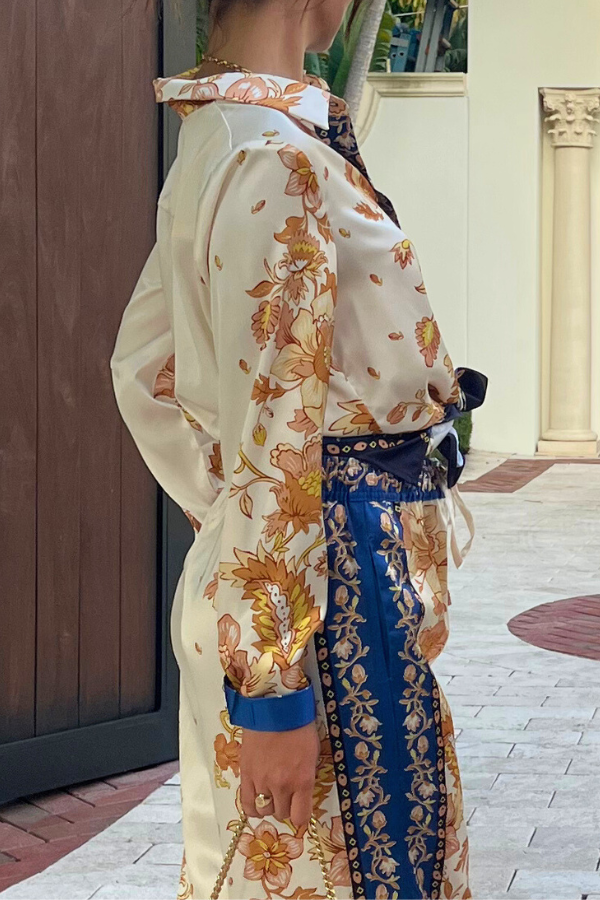 Sunset Luxe Button-Up Shirt