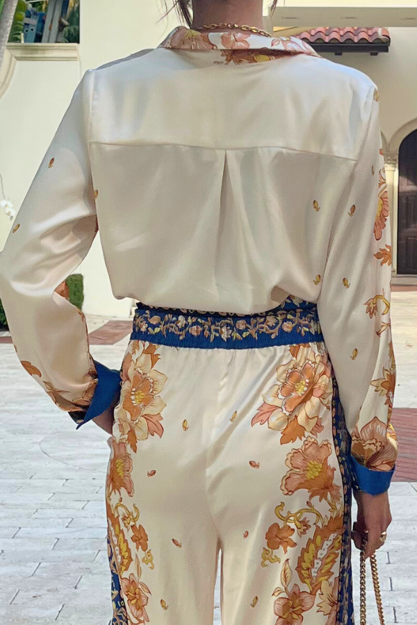 Sunset Luxe Button-Up Shirt