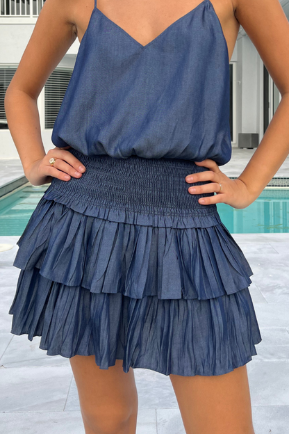 Anna Tencel Ruffle Skirt