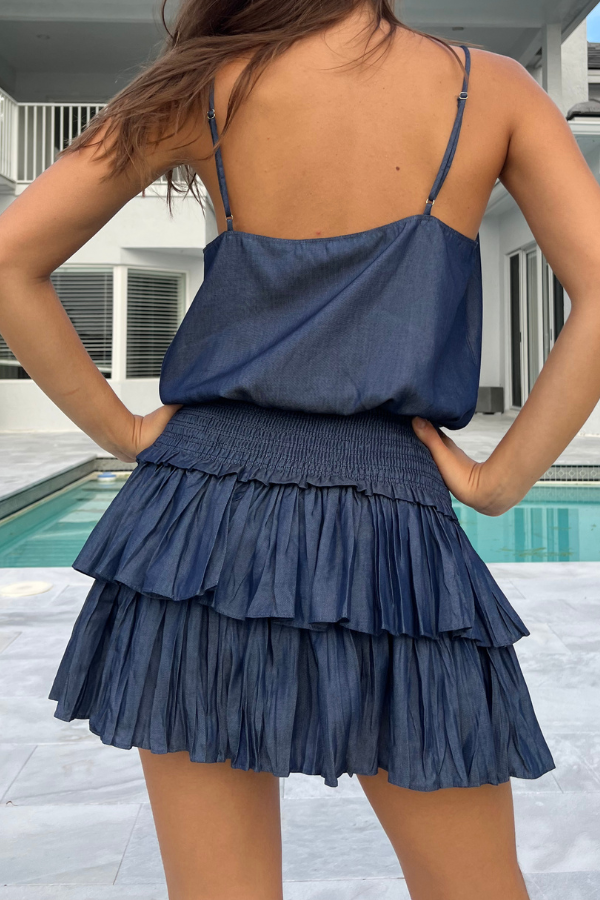 Anna Tencel Ruffle Skirt