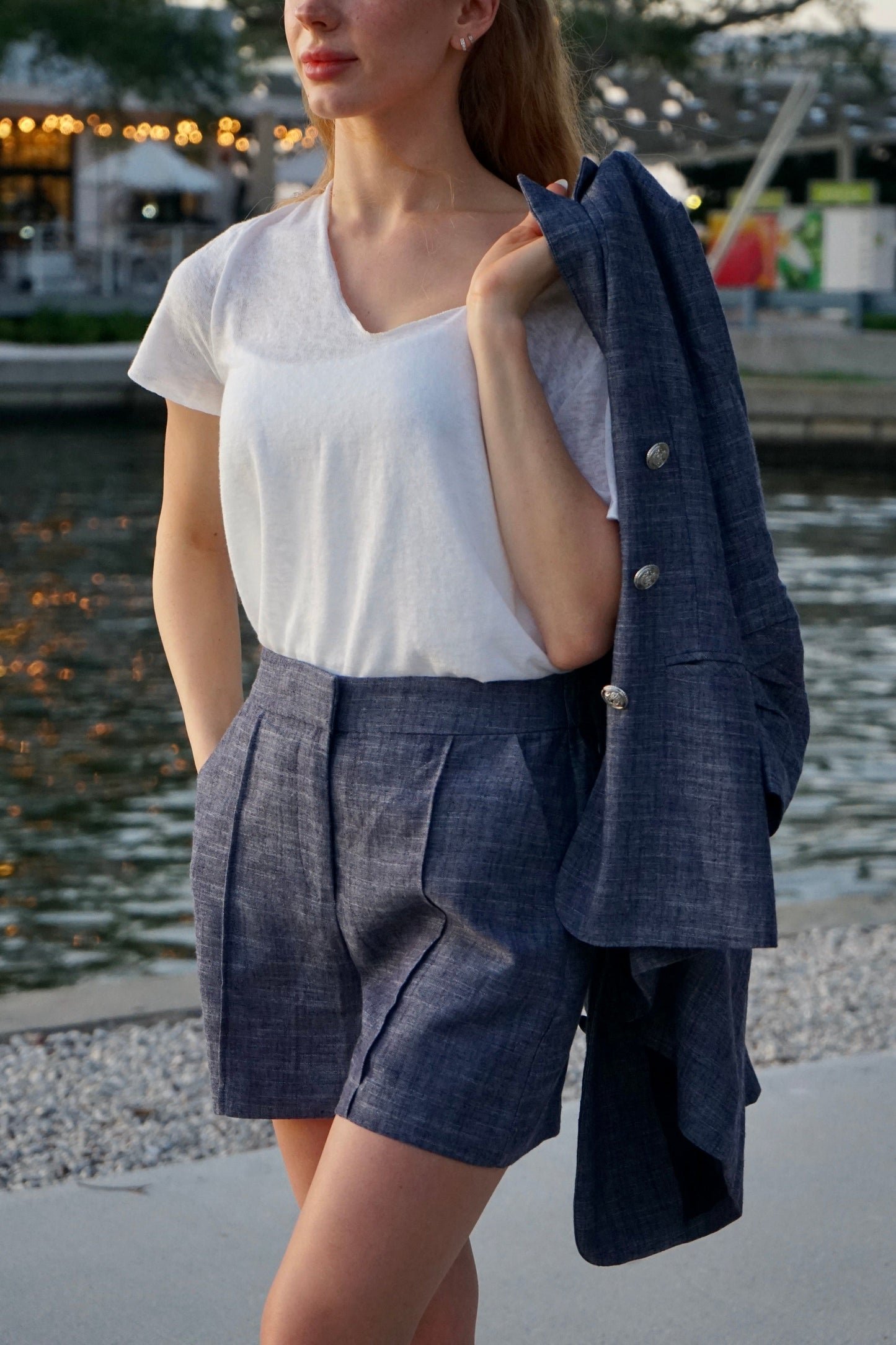 Italian linen shorts