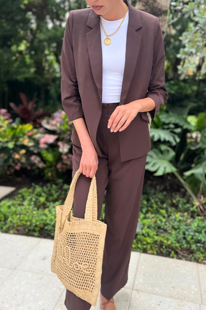 Recycled Shirred Blazer