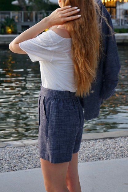 Italian linen shorts