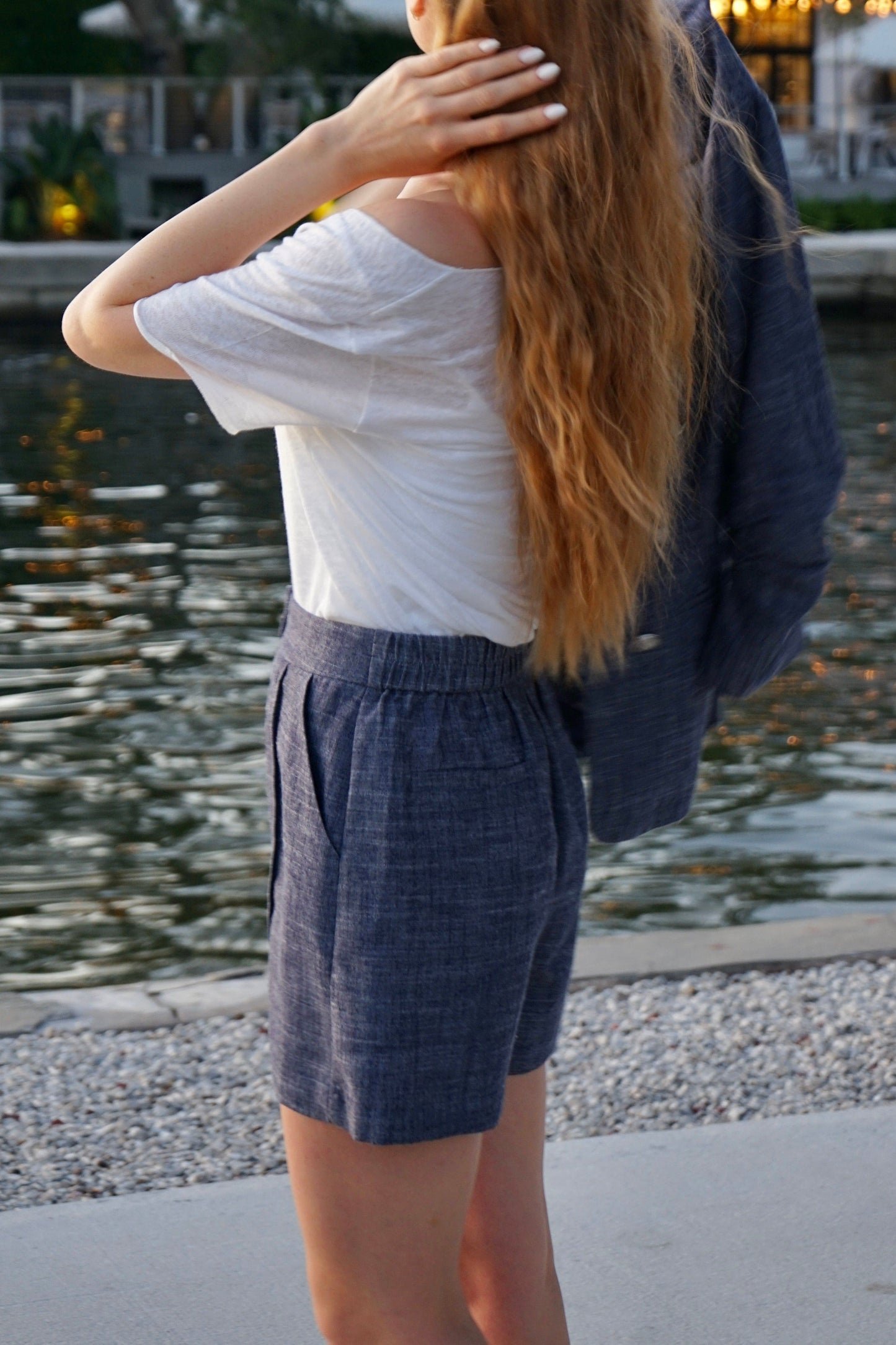 Italian linen shorts