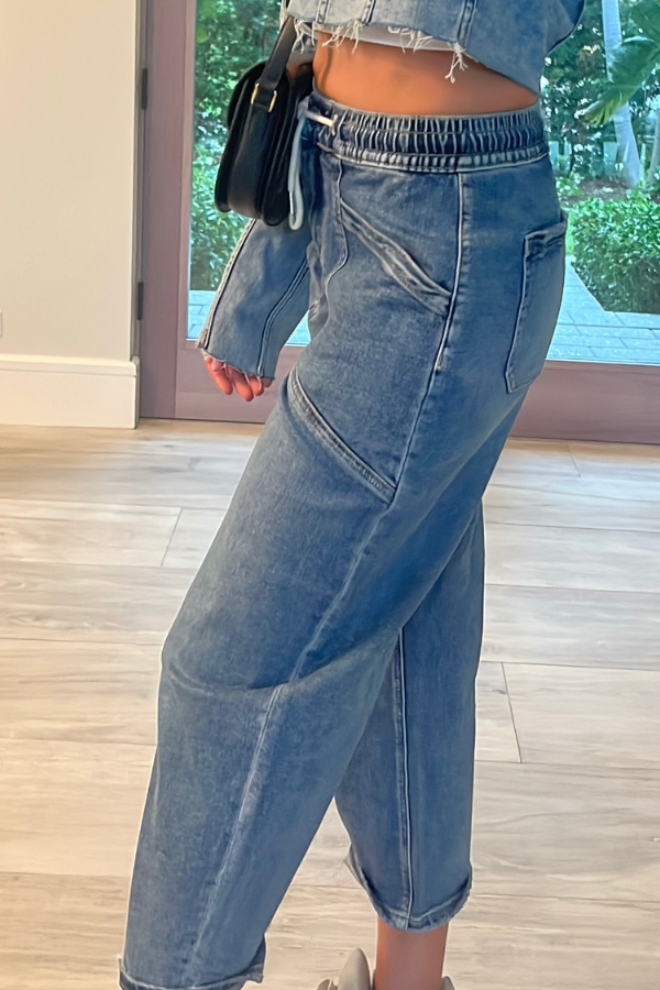 Drawstring Jeans