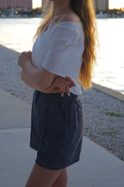 Italian linen shorts