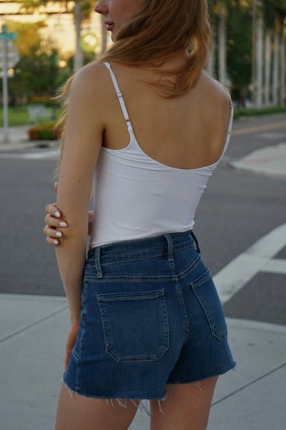 Drawstring Denim Short