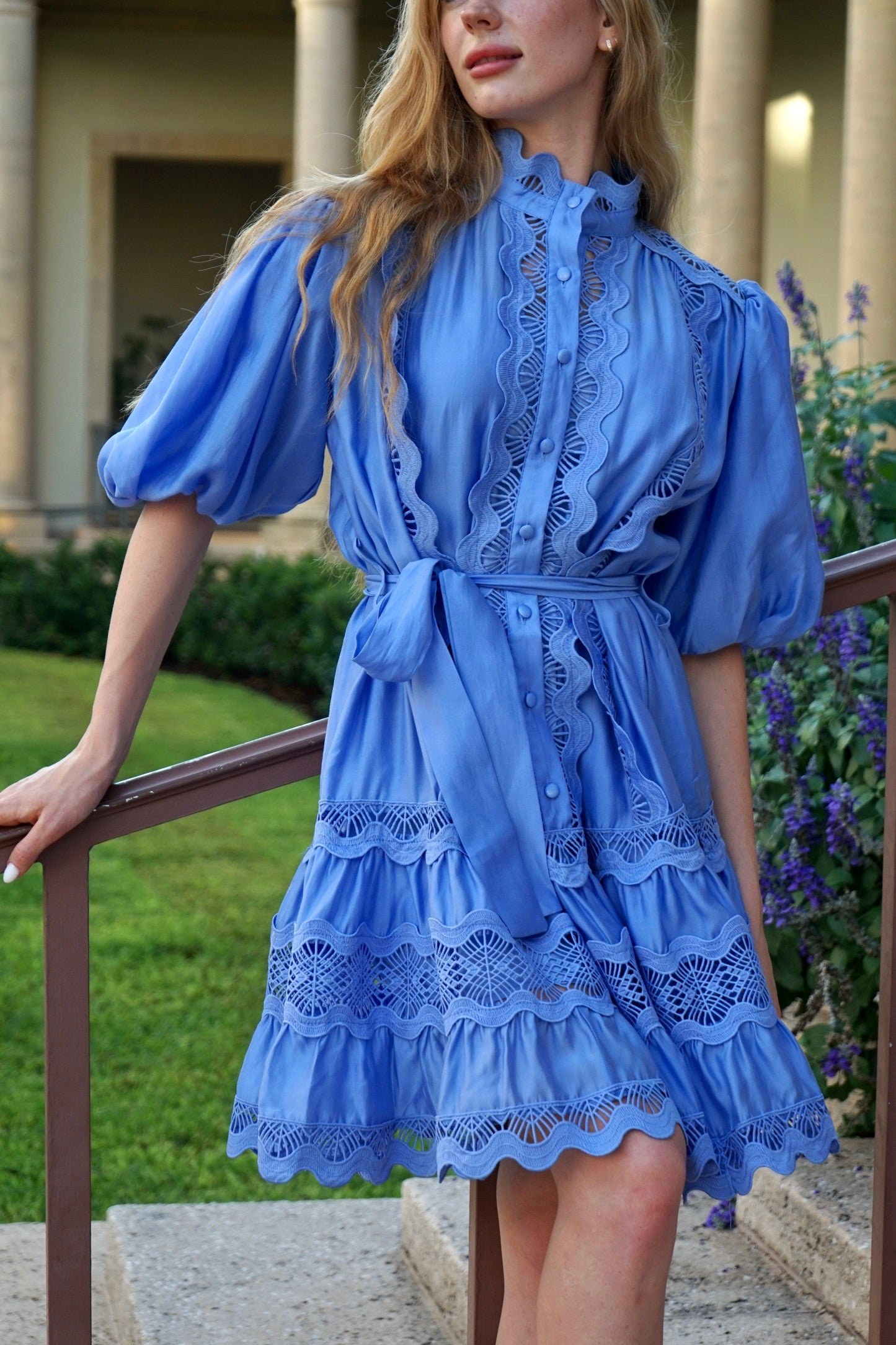 Zim Lace Ruffle Dress