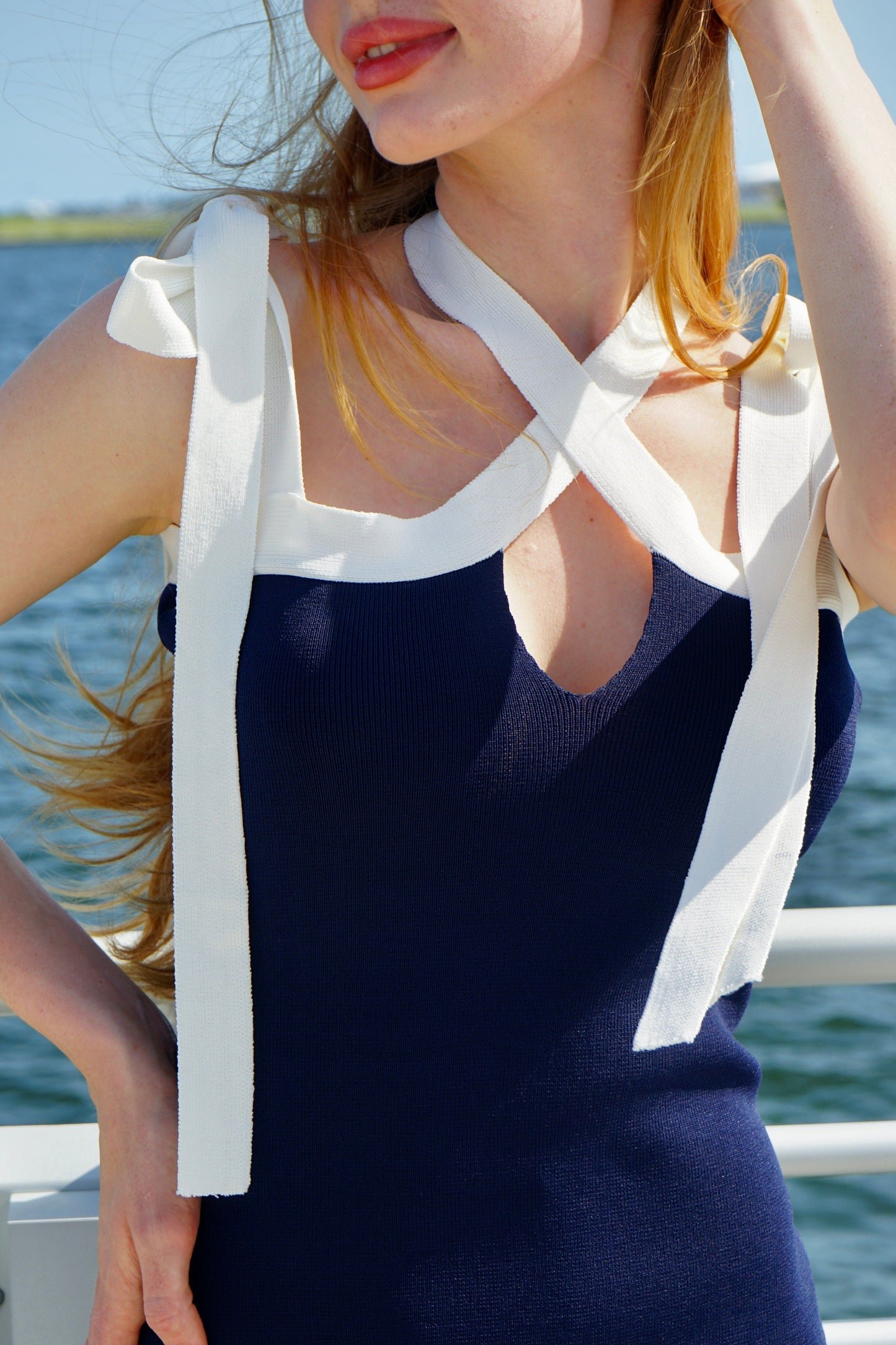 Veronica Tie Strap Midi Dress