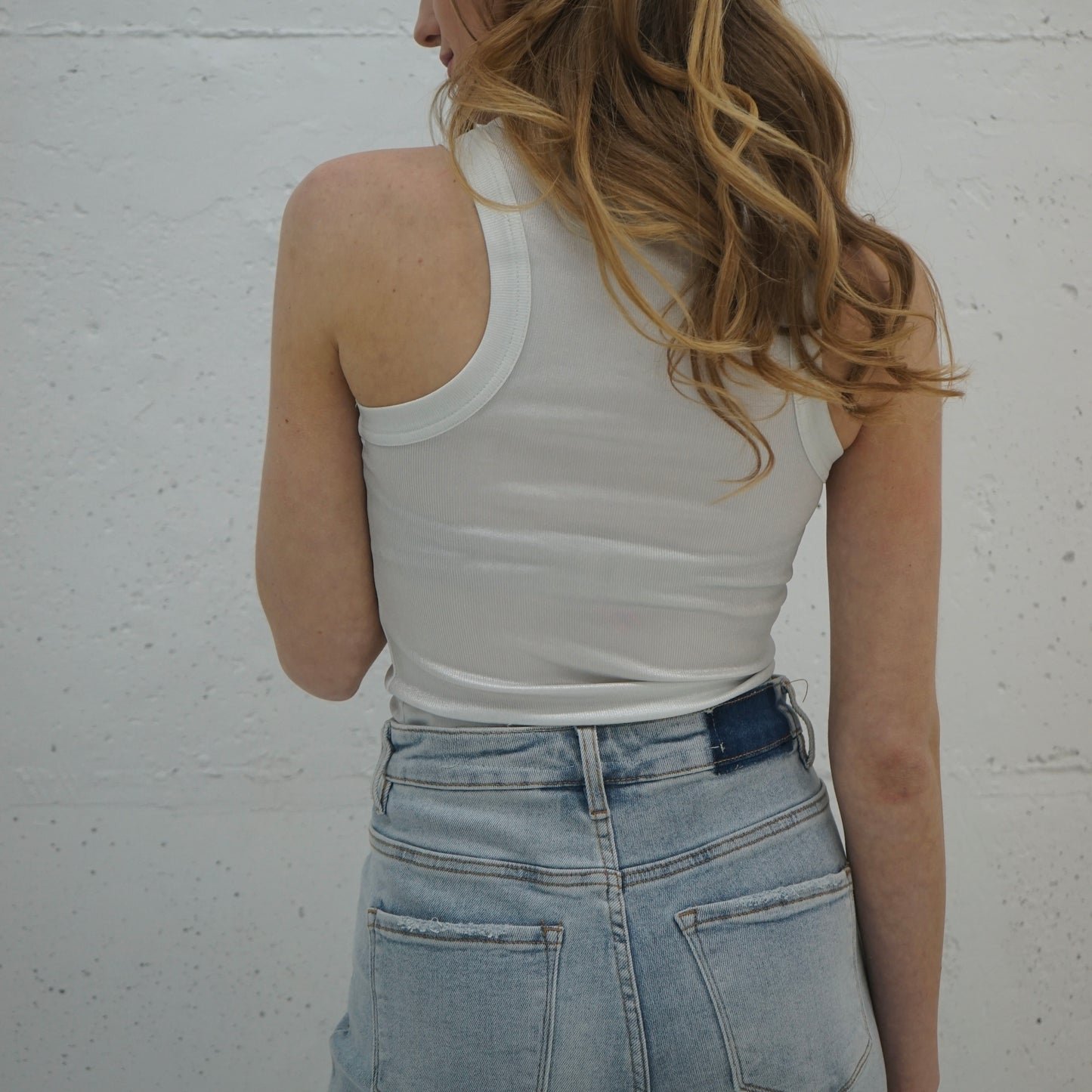 Metallic Formfitting Tan