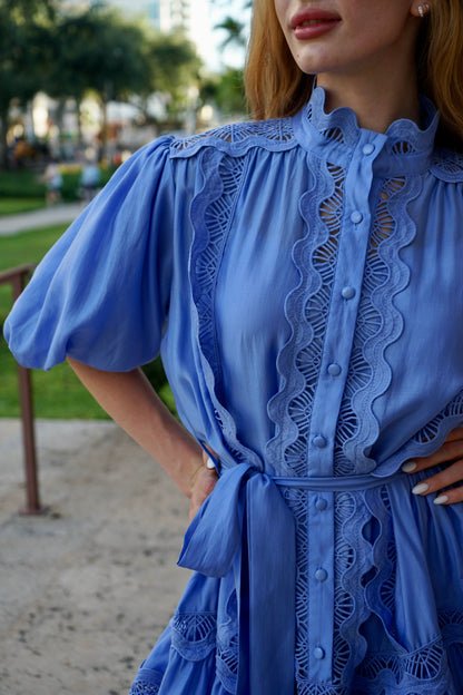 Zim Lace Ruffle Dress