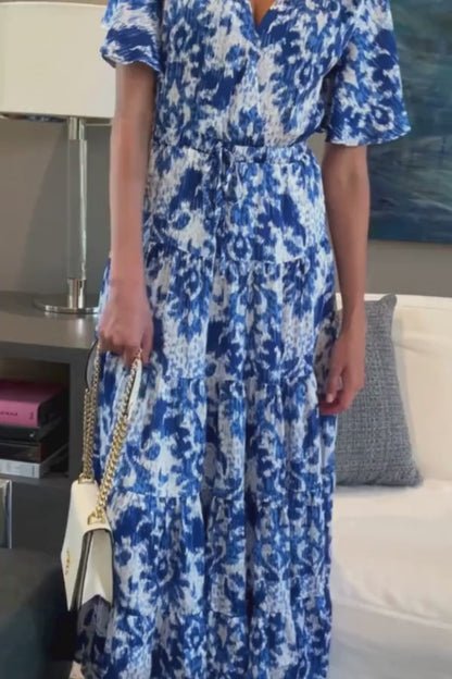 Serena Stencil Maxi Dress