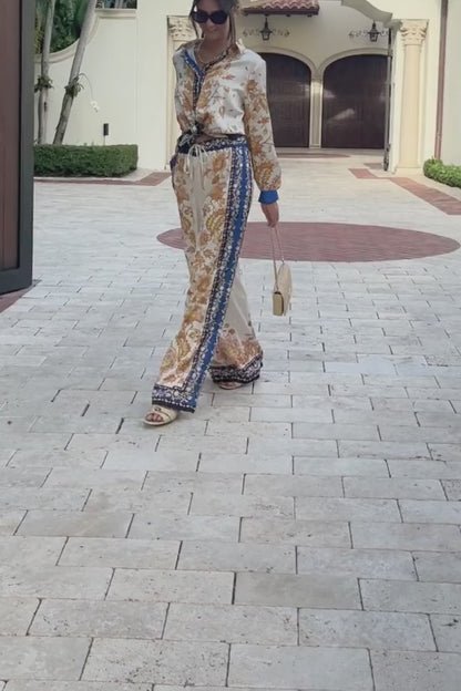 Sunset Luxe Button-Up Shirt