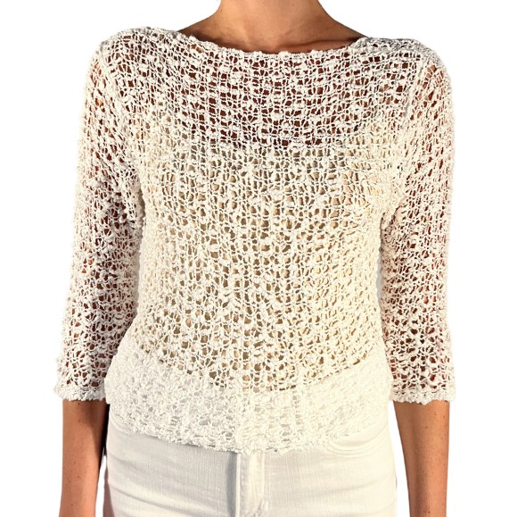 Two Way To Wear White Shrug Top Pookie and Sebastian